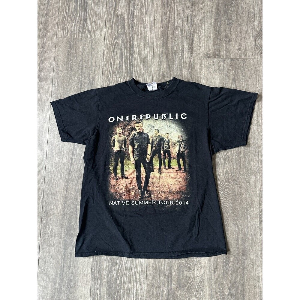 One Republic Native Summer Tour 2014 w/ The Script, Black T-Shirt, Size: Small